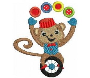 Stickdatei - Zirkus Affe